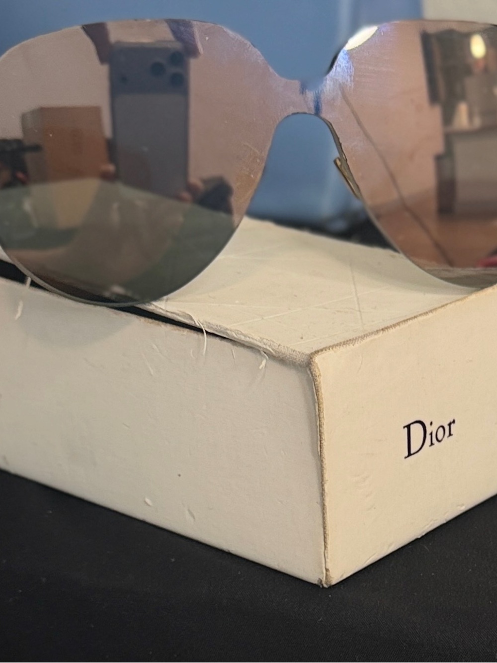 Vintage Christian Dior Rimless Sunglasses